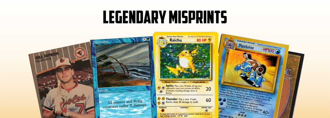 Legendary Misprints in Trading Cards