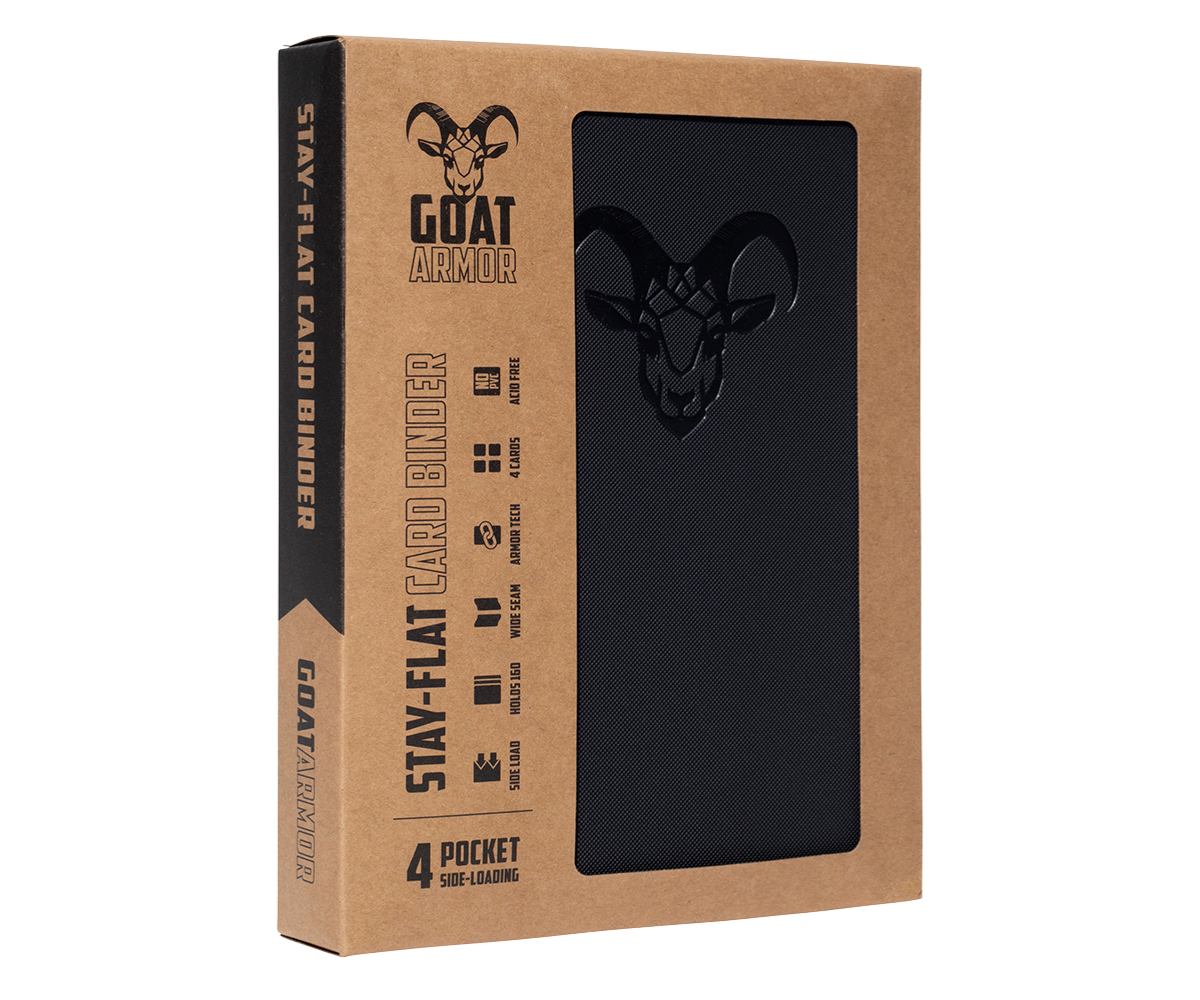 Stay-Flat Trading Card Binder | Goat Armor 4, 9 and 12-Pocket Binders 4 Pocket / Yellow Stay-Flat Trading Card Binder | Goat Armor 4, 9 and 12-Pocket Binders 4 Pocket / Yellow