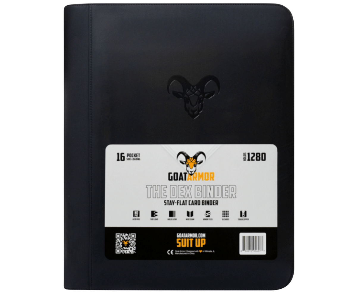 THE DEX - 16 Pocket Stay Flat Binder Goat Armor THE DEX - 16 Pocket Stay Flat Binder Goat Armor