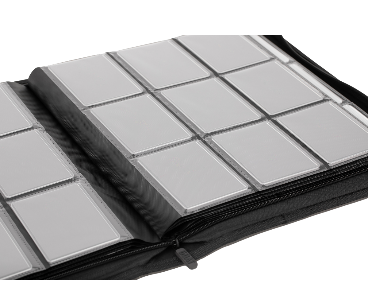 card binder that holds top loaders PREZA Toploader or long Best TopLoader Binder Shadow Grey