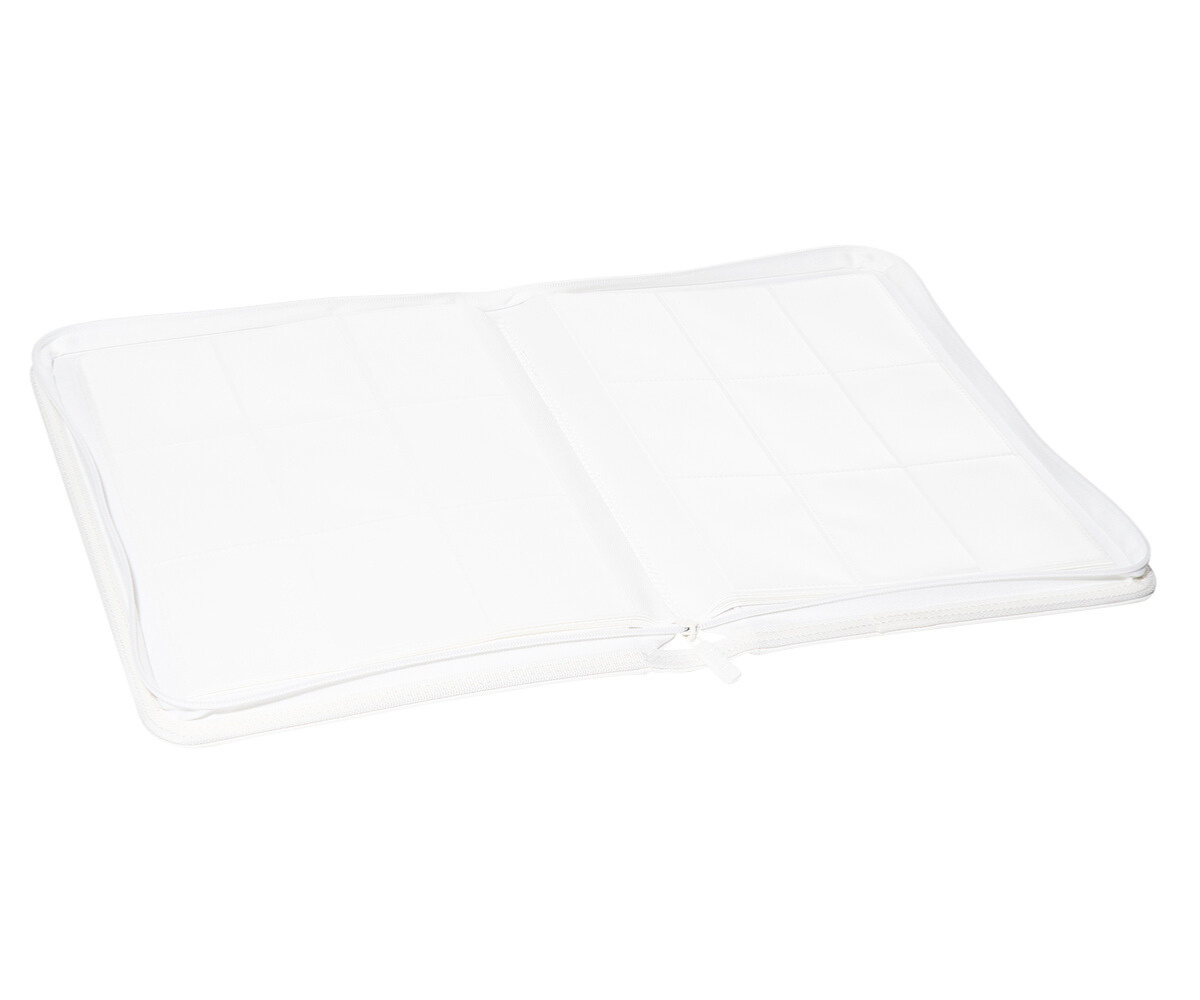 all white card binder LIMITED EDITION: 9 Pocket White-Out Binder