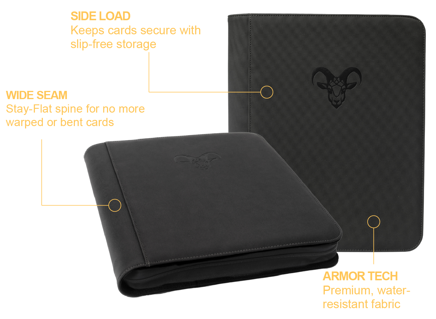 4 Pocket TopLoader Binder Goat Armor 4 Pocket TopLoader Binder Goat Armor